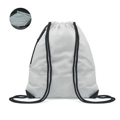 Vue Sac à cordon finition brillante - Shoop bright de couleur marron| Krokrodeal