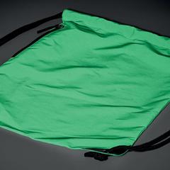 Vue Sac à cordon finition brillante - Shoop bright de couleur vert| Krokrodeal