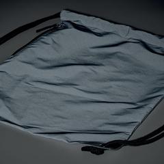 Vue Sac à cordon finition brillante - Shoop bright de couleur noir| Krokrodeal