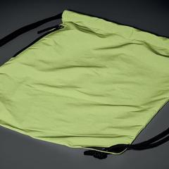 Vue Sac à cordon finition brillante - Shoop bright de couleur jaune| Krokrodeal