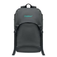 Vue Sac à dos Polyester 190T - Eiger de couleur noir| Krokrodeal