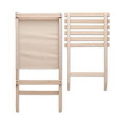 Vue Chaise de plage pliable en bois - Marinero de couleur marron| Krokrodeal