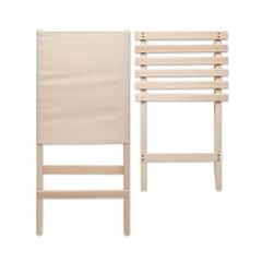 Vue Chaise de plage pliable en bois - Marinero de couleur marron| Krokrodeal
