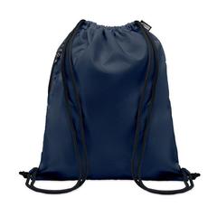 Vue Grand sac à cordon 300D RPET - Night de couleur bleu| Krokrodeal