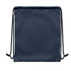 Vue Grand sac à cordon 300D RPET - Night de couleur bleu| Krokrodeal