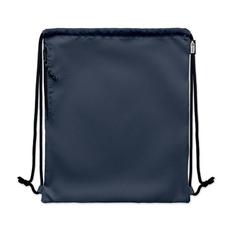 Vue Grand sac à cordon 300D RPET - Night de couleur bleu| Krokrodeal