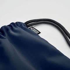 Vue Grand sac à cordon 300D RPET - Night de couleur bleu| Krokrodeal