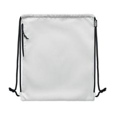 Vue Grand sac à cordon 300D RPET - Night de couleur blanc| Krokrodeal