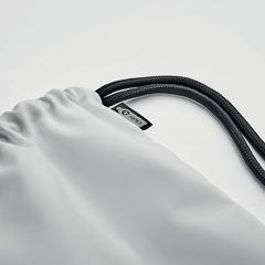 Vue Grand sac à cordon 300D RPET - Night de couleur blanc| Krokrodeal