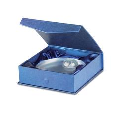 Vue Trophée globe en verre - Mondal de couleur blanc| Krokrodeal