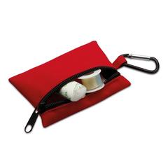 Vue Trousse de secours mousqueton - Minidoc de couleur rouge| Krokrodeal