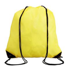 Vue Sac à dos polyester - Shoop de couleur jaune| Krokrodeal