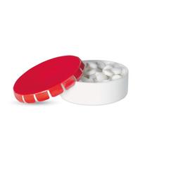Vue Boîte menthes sans sucre - Minto de couleur rouge| Krokrodeal