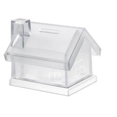 Vue Tirelire maison plastique - Mybank de couleur blanc| Krokrodeal