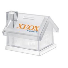 Vue Tirelire maison plastique - Mybank de couleur blanc| Krokrodeal