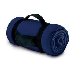 Vue Couverture polaire - Stavenger de couleur bleu| Krokrodeal