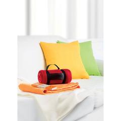 Vue Couverture polaire - Stavenger de couleur rouge| Krokrodeal