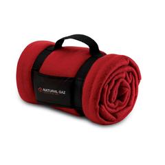 Vue Couverture polaire - Stavenger de couleur rouge| Krokrodeal