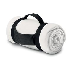 Vue Couverture polaire - Stavenger de couleur blanc| Krokrodeal