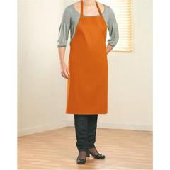 Vue Tablier coton - Kitab de couleur orange| Krokrodeal