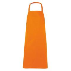 Vue Tablier coton - Kitab de couleur orange| Krokrodeal
