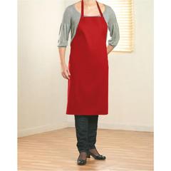 Vue Tablier coton - Kitab de couleur rouge| Krokrodeal