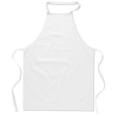 Vue Tablier coton - Kitab de couleur blanc| Krokrodeal