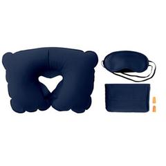 Vue Set oreiller, masque, bouchons - Travelplus de couleur bleu| Krokrodeal