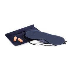 Vue Set oreiller, masque, bouchons - Travelplus de couleur bleu| Krokrodeal