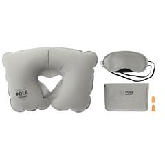 Vue Set oreiller, masque, bouchons - Travelplus de couleur gris| Krokrodeal