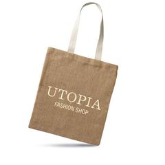 Vue Sac provisions en jute - Juhu de couleur marron| Krokrodeal