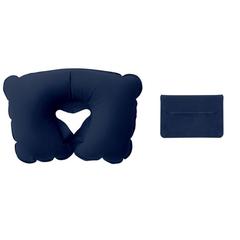 Vue Oreiller gonflable et étui - Travelconfort de couleur bleu| Krokrodeal