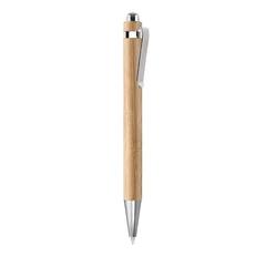 Vue Stylo bille automatique - Sumatra de couleur marron| Krokrodeal