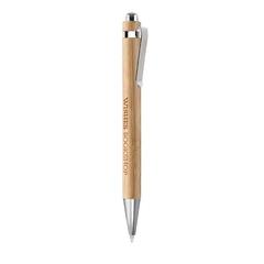 Vue Stylo bille automatique - Sumatra de couleur marron| Krokrodeal