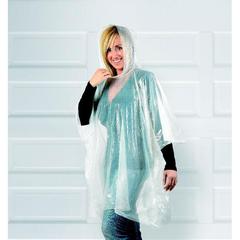 Vue Poncho dans un emballage rond - Nimbus de couleur bleu| Krokrodeal