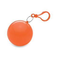 Vue Poncho dans un emballage rond - Nimbus de couleur orange| Krokrodeal