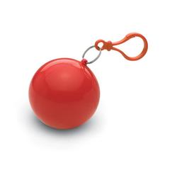 Vue Poncho dans un emballage rond - Nimbus de couleur rouge| Krokrodeal