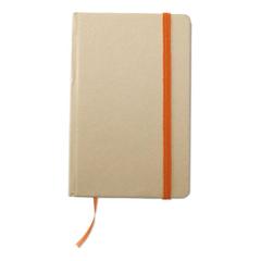 Vue Calepin en papier recyclé - Evernote de couleur orange| Krokrodeal