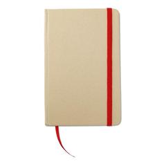 Vue Calepin en papier recyclé - Evernote de couleur rouge| Krokrodeal