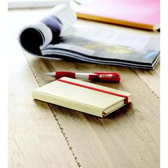 Vue Calepin en papier recyclé - Evernote de couleur rouge| Krokrodeal