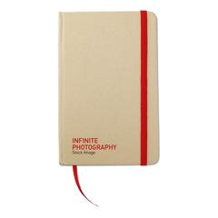 Vue Calepin en papier recyclé - Evernote de couleur rouge| Krokrodeal
