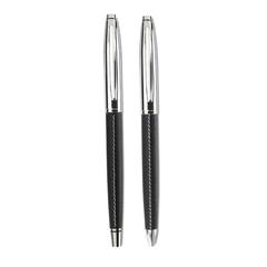 Vue Parure stylos roller/bille - Baltimore de couleur noir| Krokrodeal