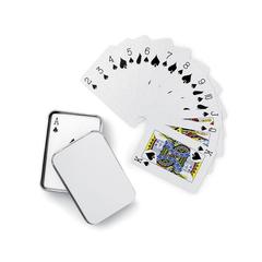 Vue Cartes à jouer boîte étain - Amigo de couleur gris| Krokrodeal
