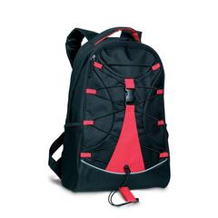 Vue Sac à dos aventure - Monte lema de couleur rouge| Krokrodeal