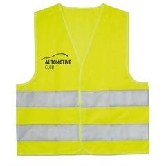 Vue Veste enfant haute visibilité - Mini visible de couleur jaune| Krokrodeal