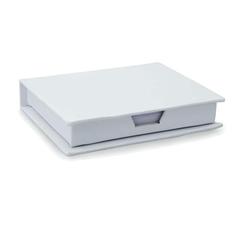 Vue Bloc-notes et ét. auto-coll. - Memokit de couleur blanc| Krokrodeal