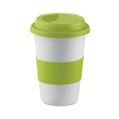 Vue Mug céramique avec silicone - Tribeca de couleur vert| Krokrodeal