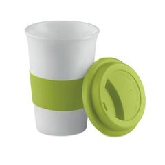 Vue Mug céramique avec silicone - Tribeca de couleur vert| Krokrodeal