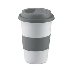 Vue Mug céramique avec silicone - Tribeca de couleur gris| Krokrodeal
