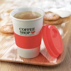 Vue Mug céramique avec silicone - Tribeca de couleur rouge| Krokrodeal